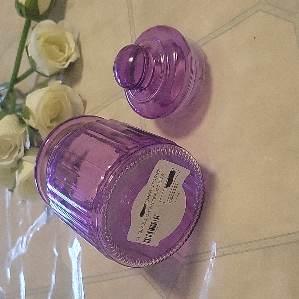 NWT GLASS CANISTER - Picture 5 of 8
